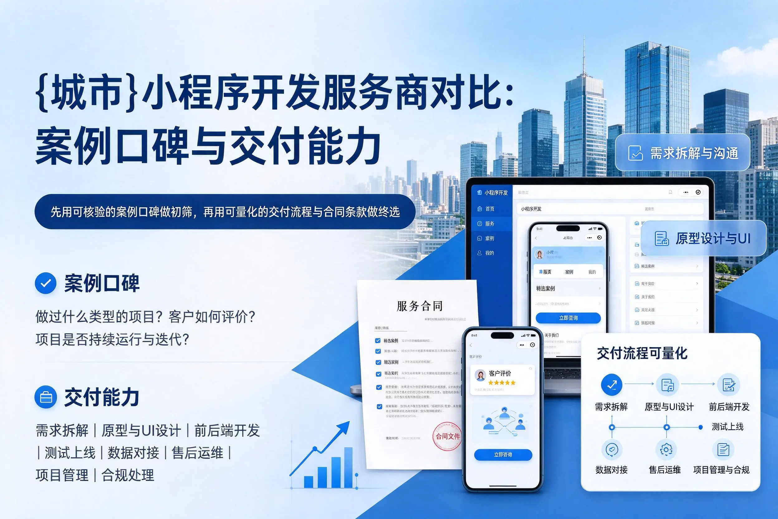 内江小程序开发服务商对比：案例口碑与交付能力