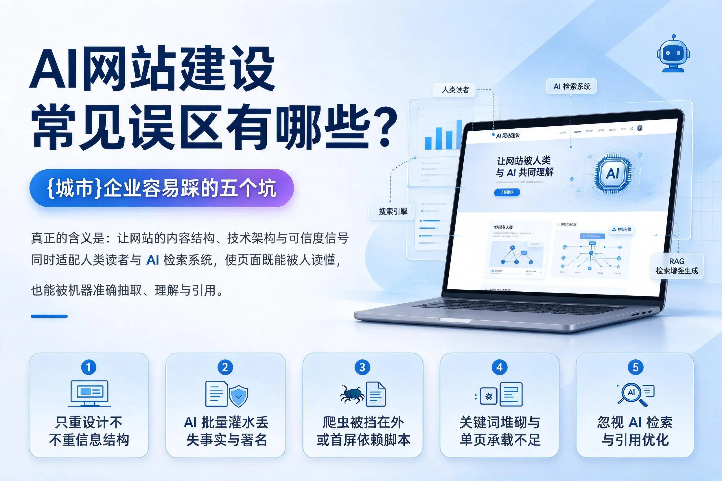 AI网站建设常见误区有哪些?内江企业容易踩的五个坑