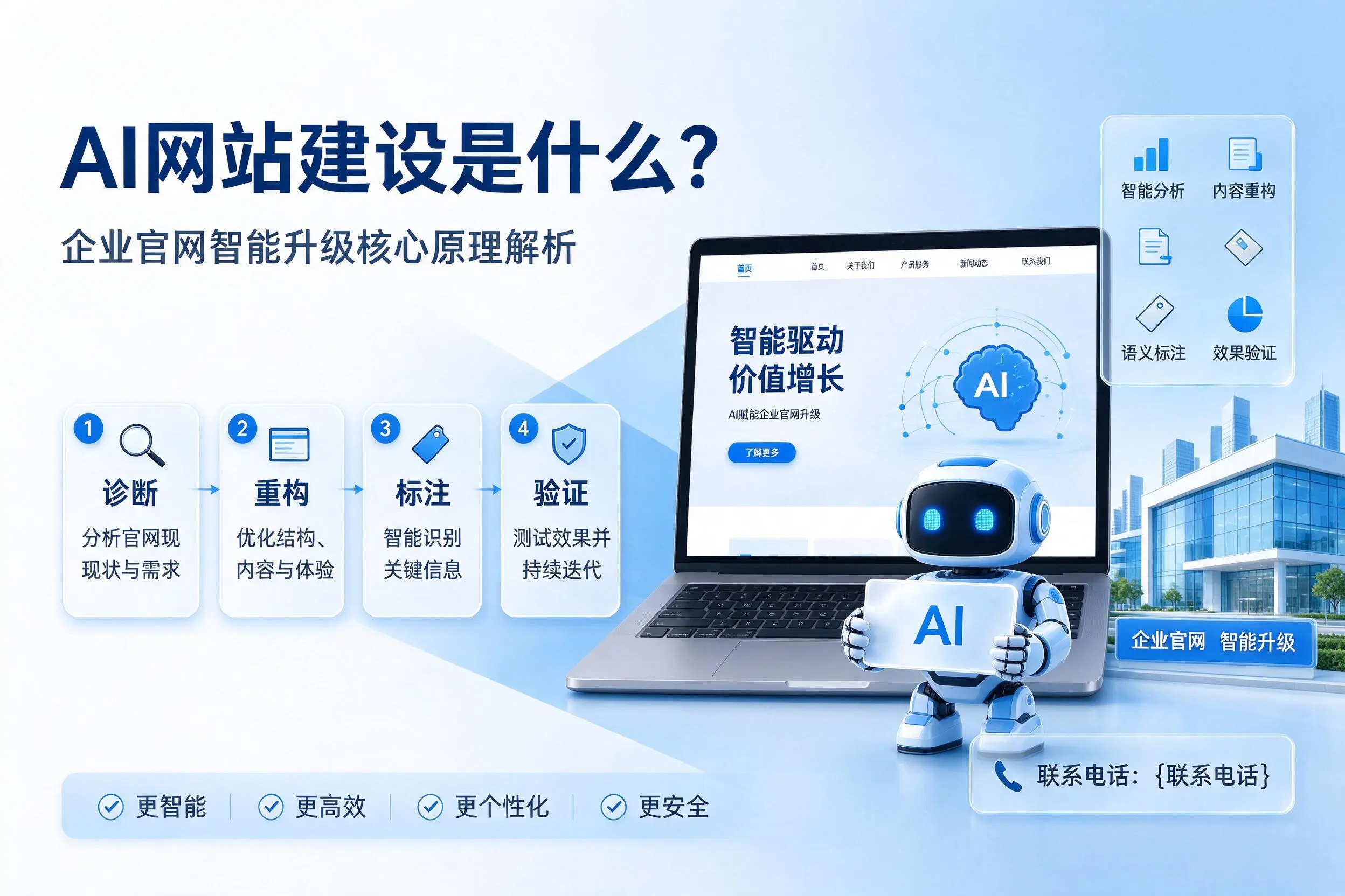 AI网站建设是什么?内江企业官网智能升级核心原理解析
