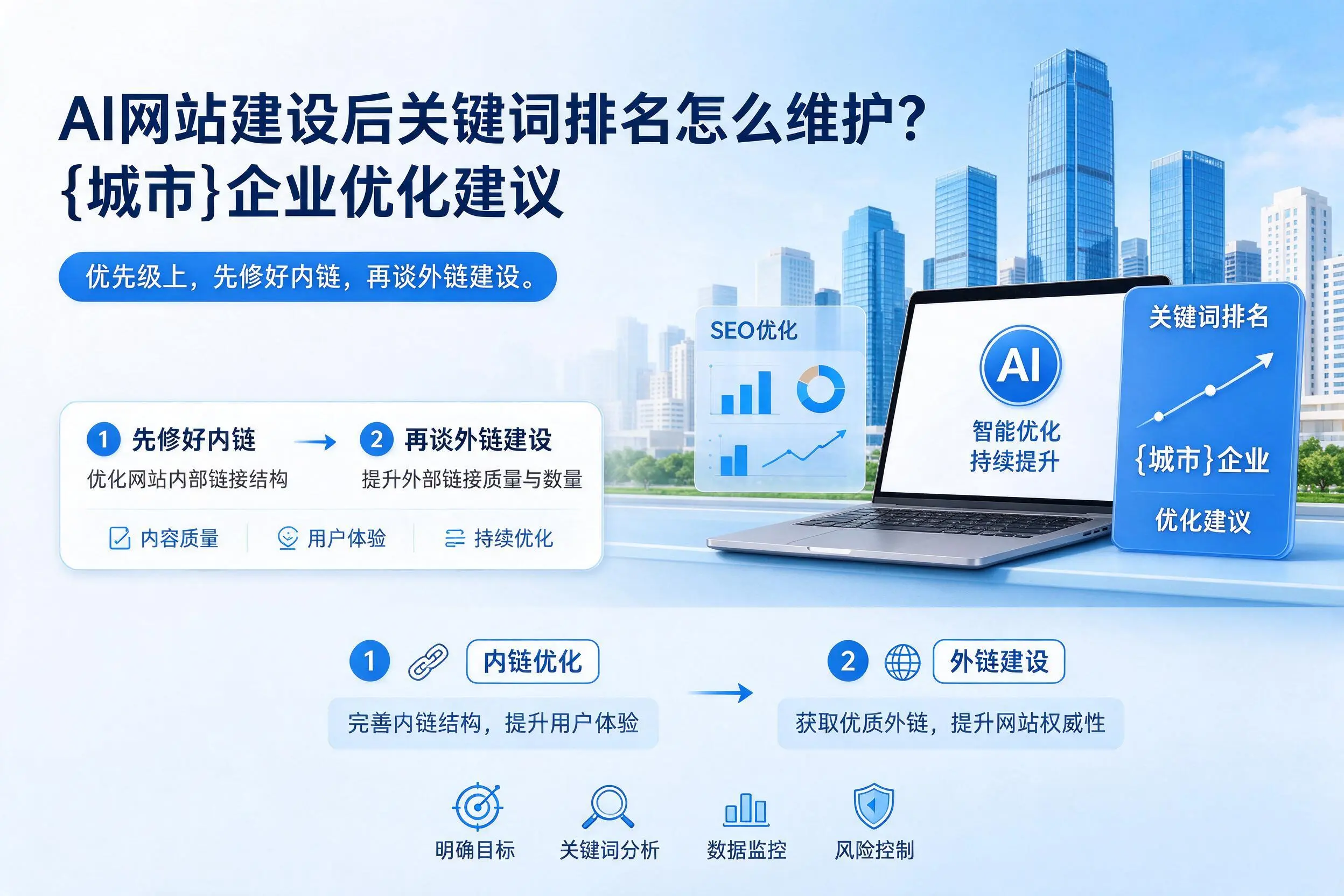 AI网站建设后关键词排名怎么维护?内江企业优化建议