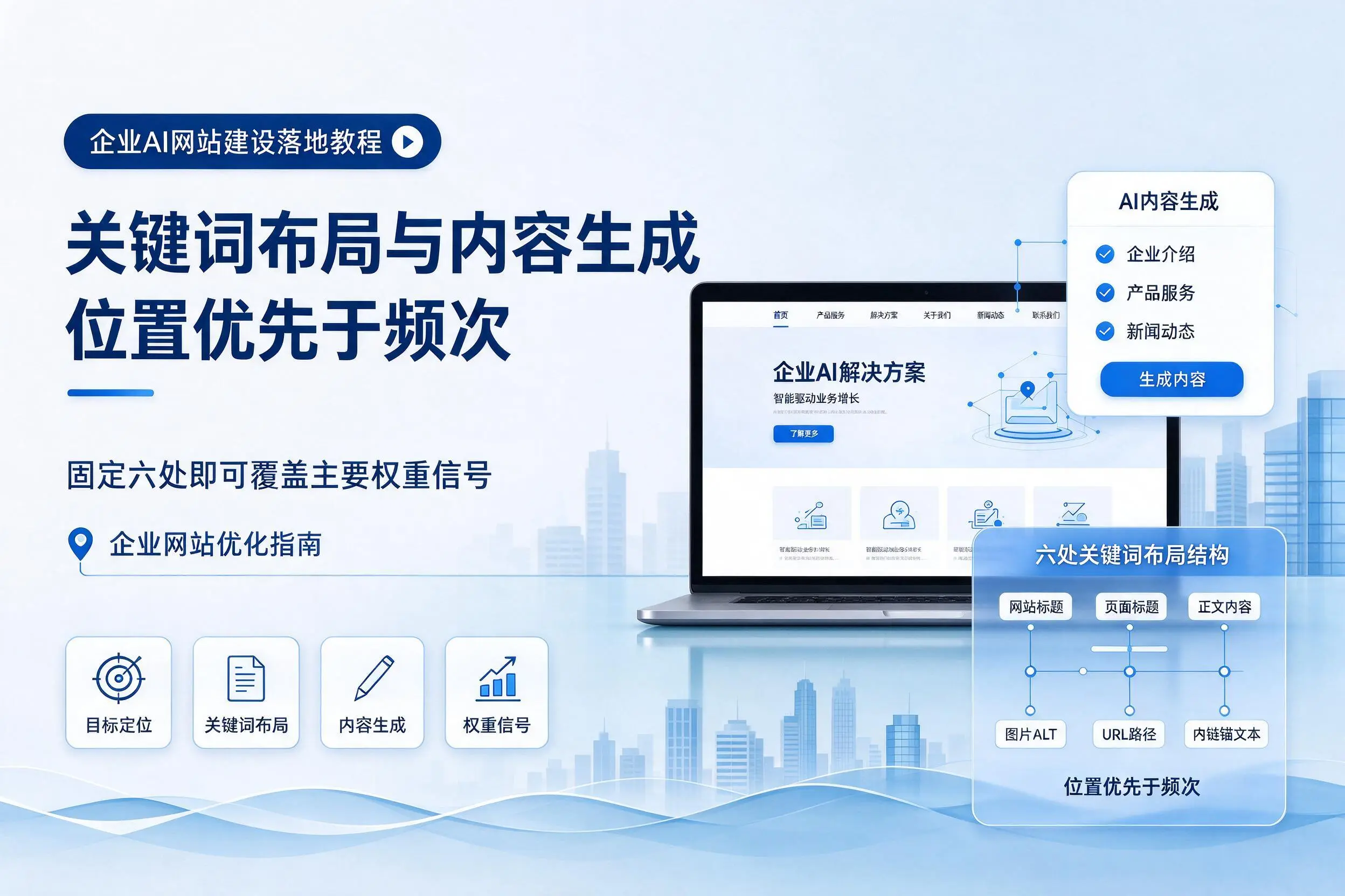 内江企业AI网站建设落地教程:关键词布局与内容生成