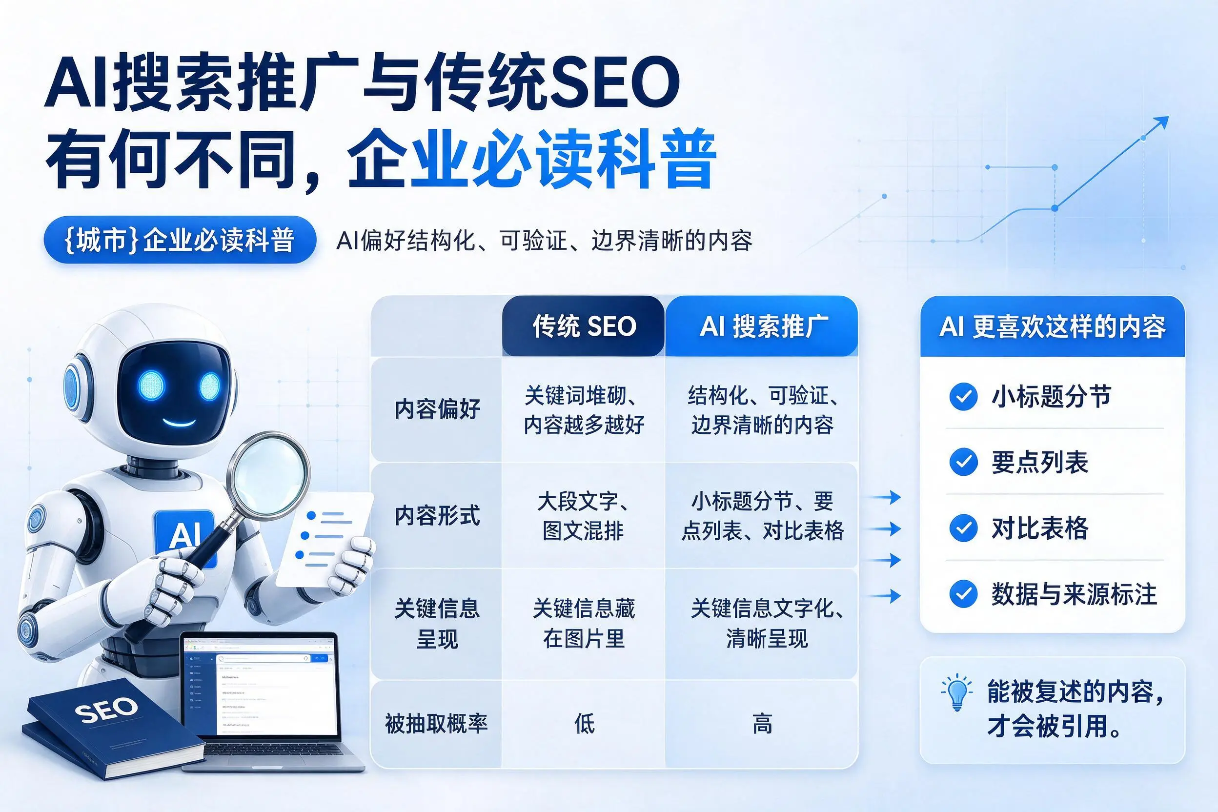AI搜索推广与传统SEO有何不同，内江企业必读科普